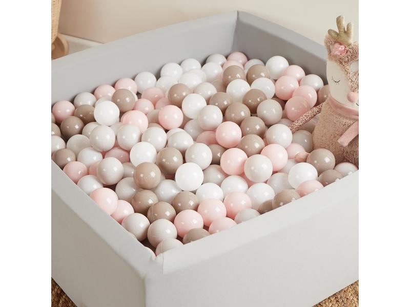 bieco Bälle für Bällebad 100 Stk. Cotton Bälle fürs Spielen