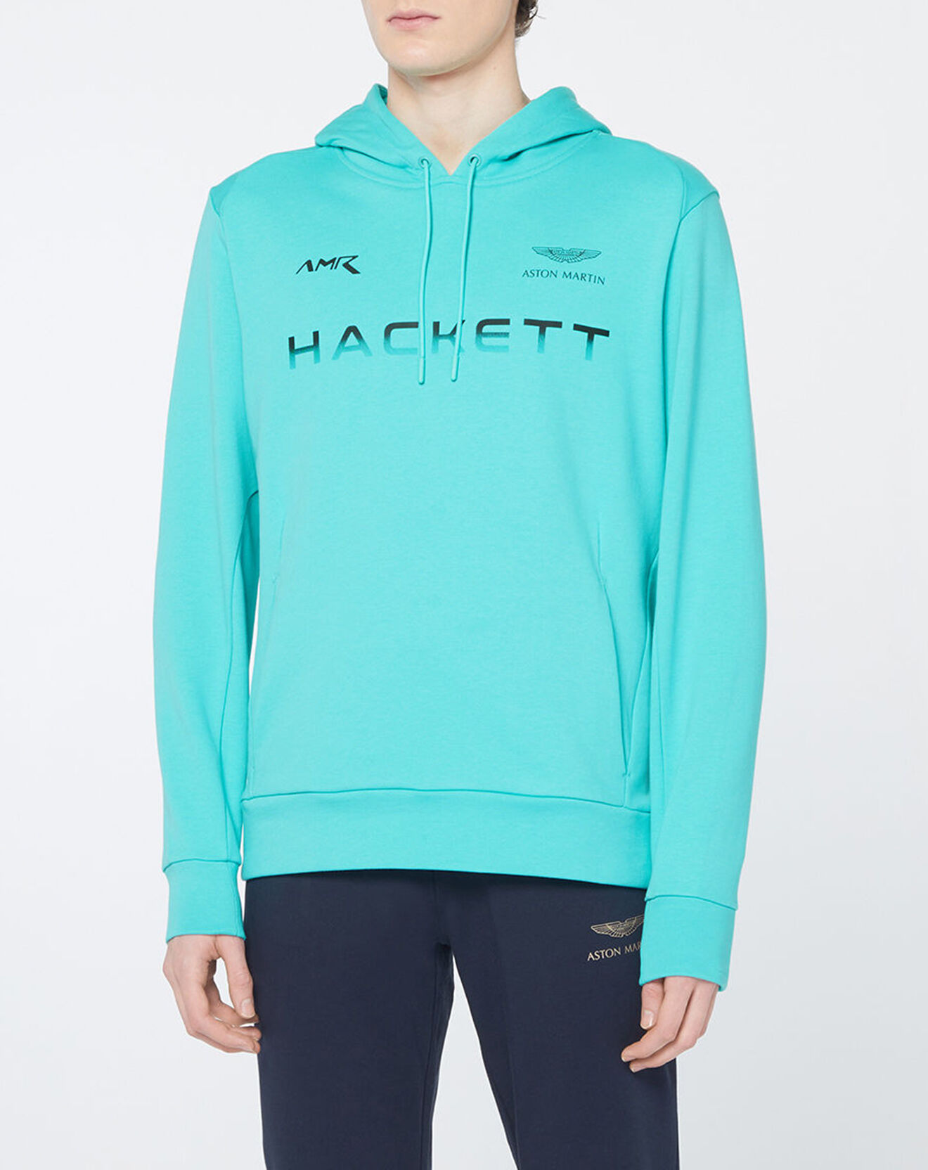 Hackett London Sweat à capuche Aston Martin Racing bleu moyen