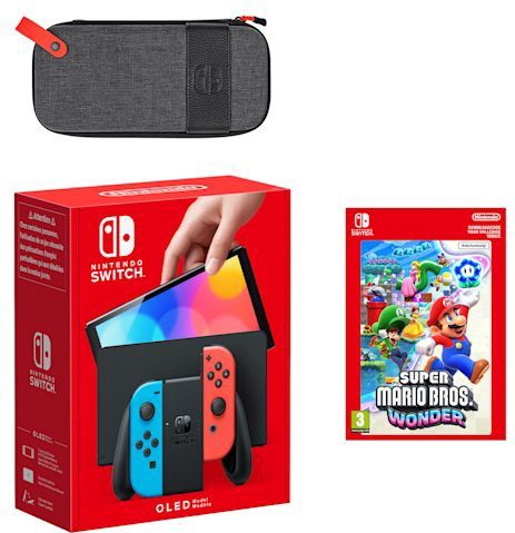 Nintendo Switch – OLED-model (neonblauw/neonrood)  Super Mario Bros. Wonder-bundel