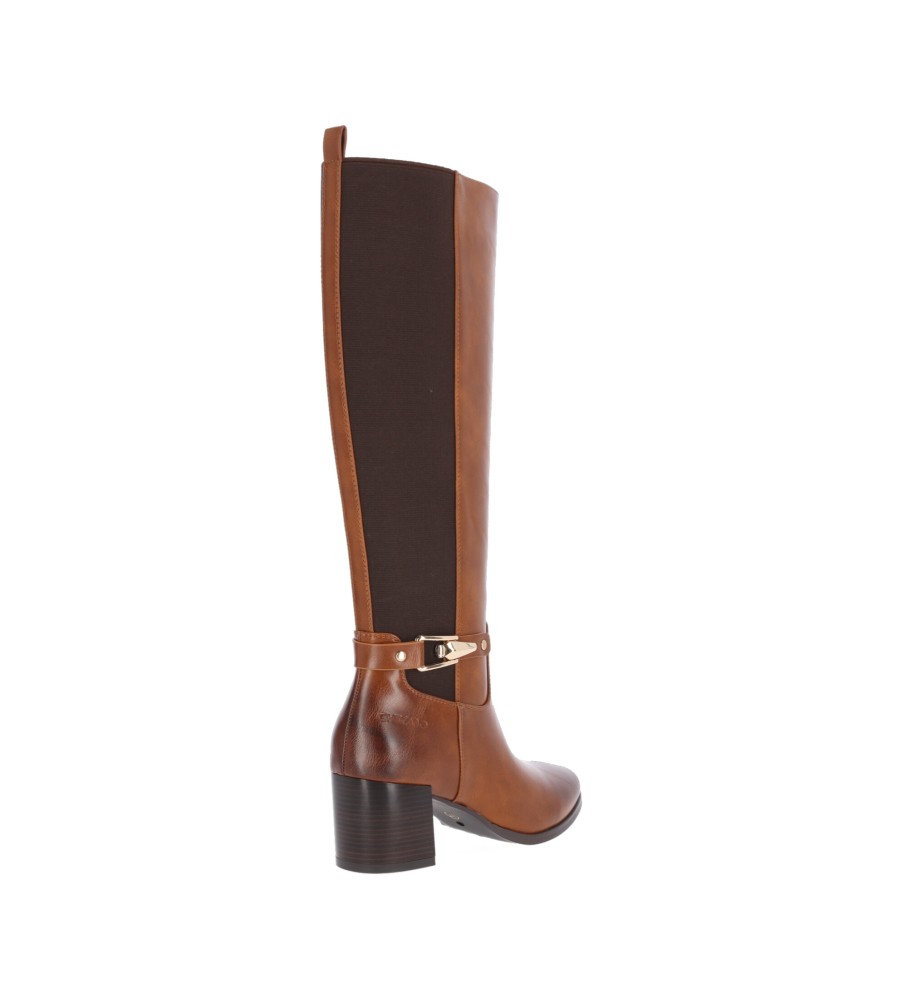 Chika10 Cayetana Boots 01 Marrom