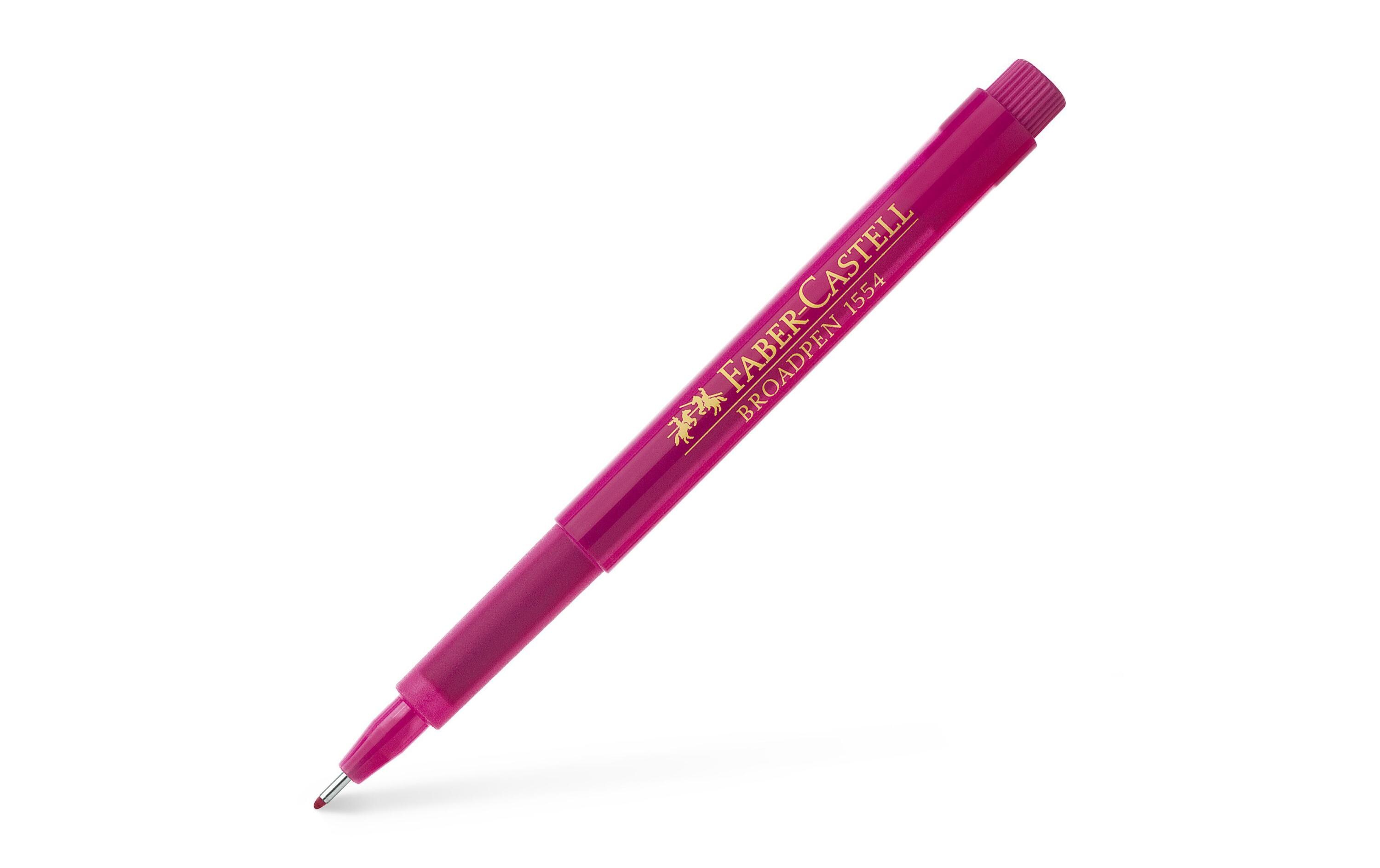 Fineliner Broadpen 1554 0.8 mm, PinkFaserschreiber für Schule, Beruf und Freizeit