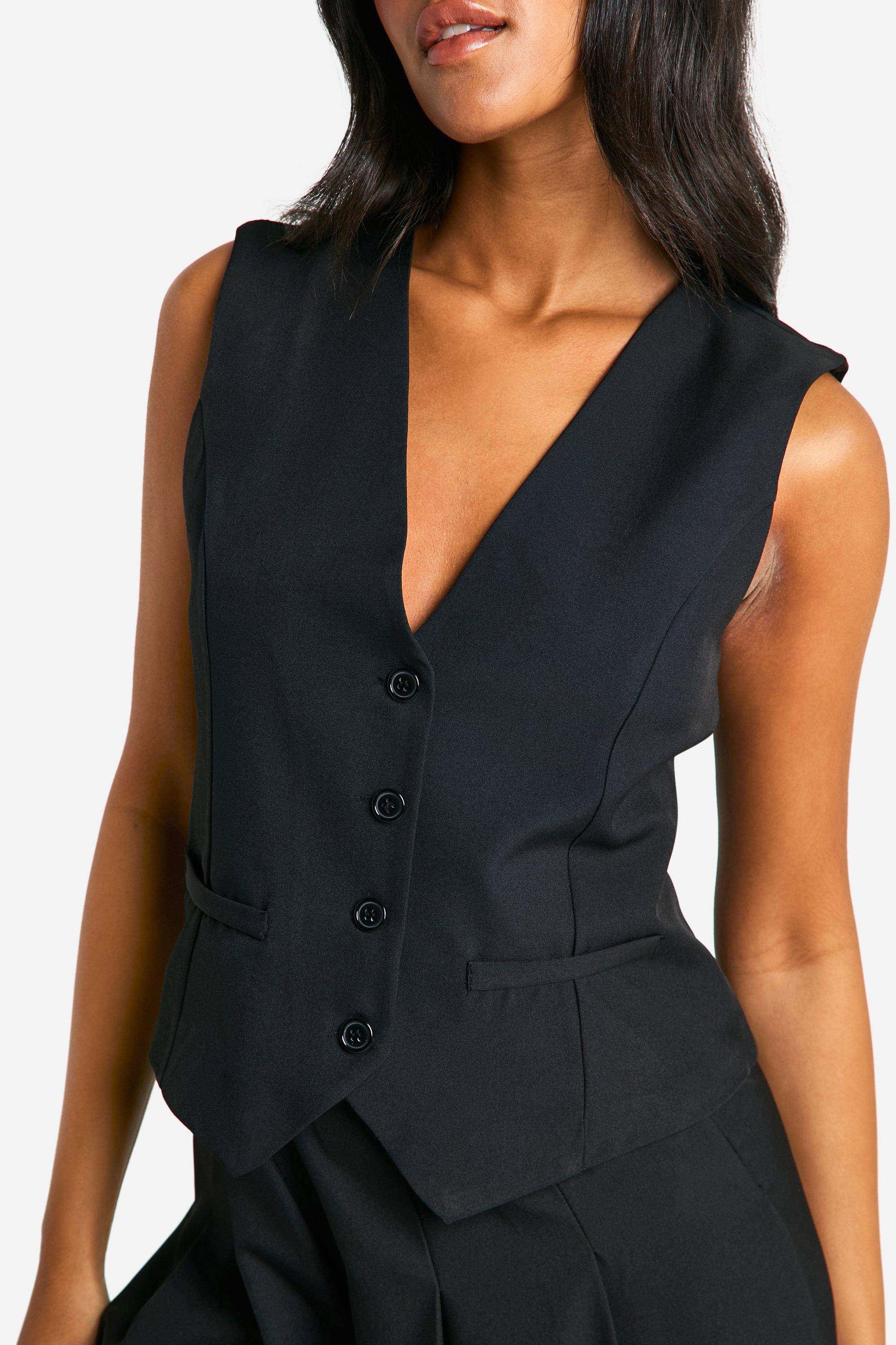 boohoo Gilet long ajusté