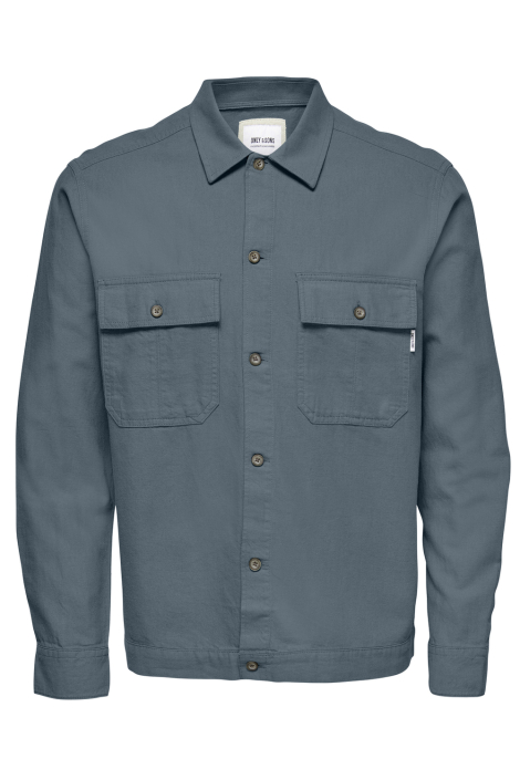 Only & Sons blauwe heren overhemd