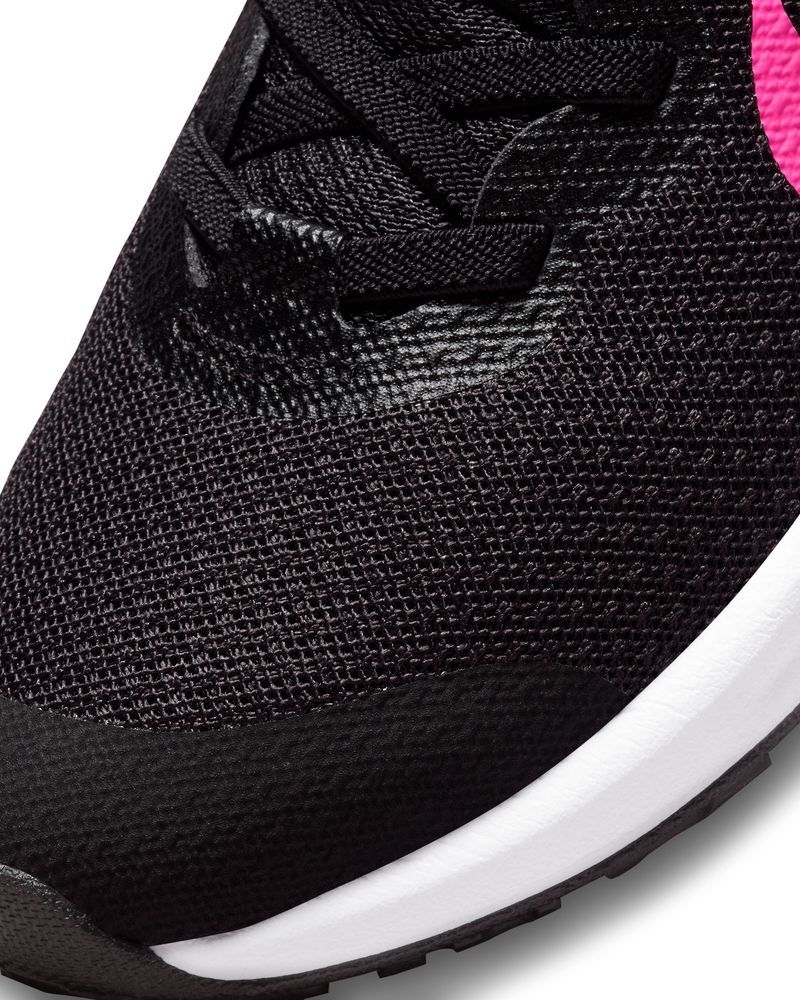 Chaussures Nike Revolution 6 Noir & Rose pour enfant