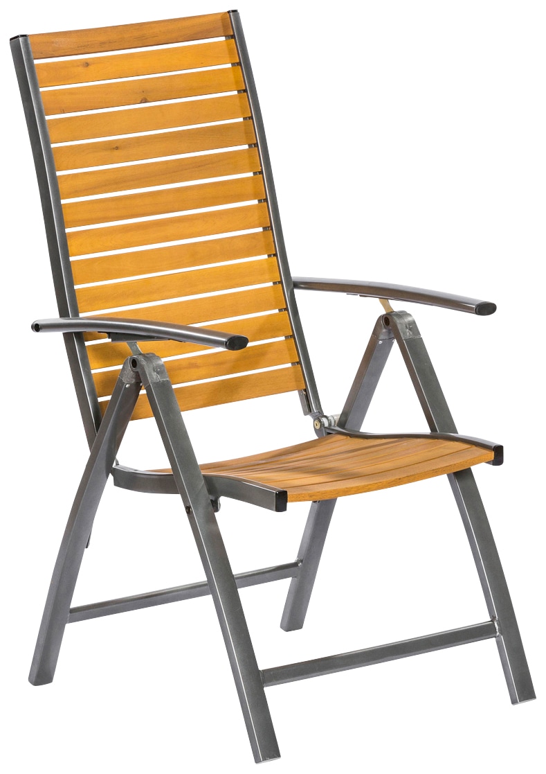 MERXX Gartensessel »Santorin« 1 Stk. tlg. Akazienholz/Aluminium, klappbar, braun