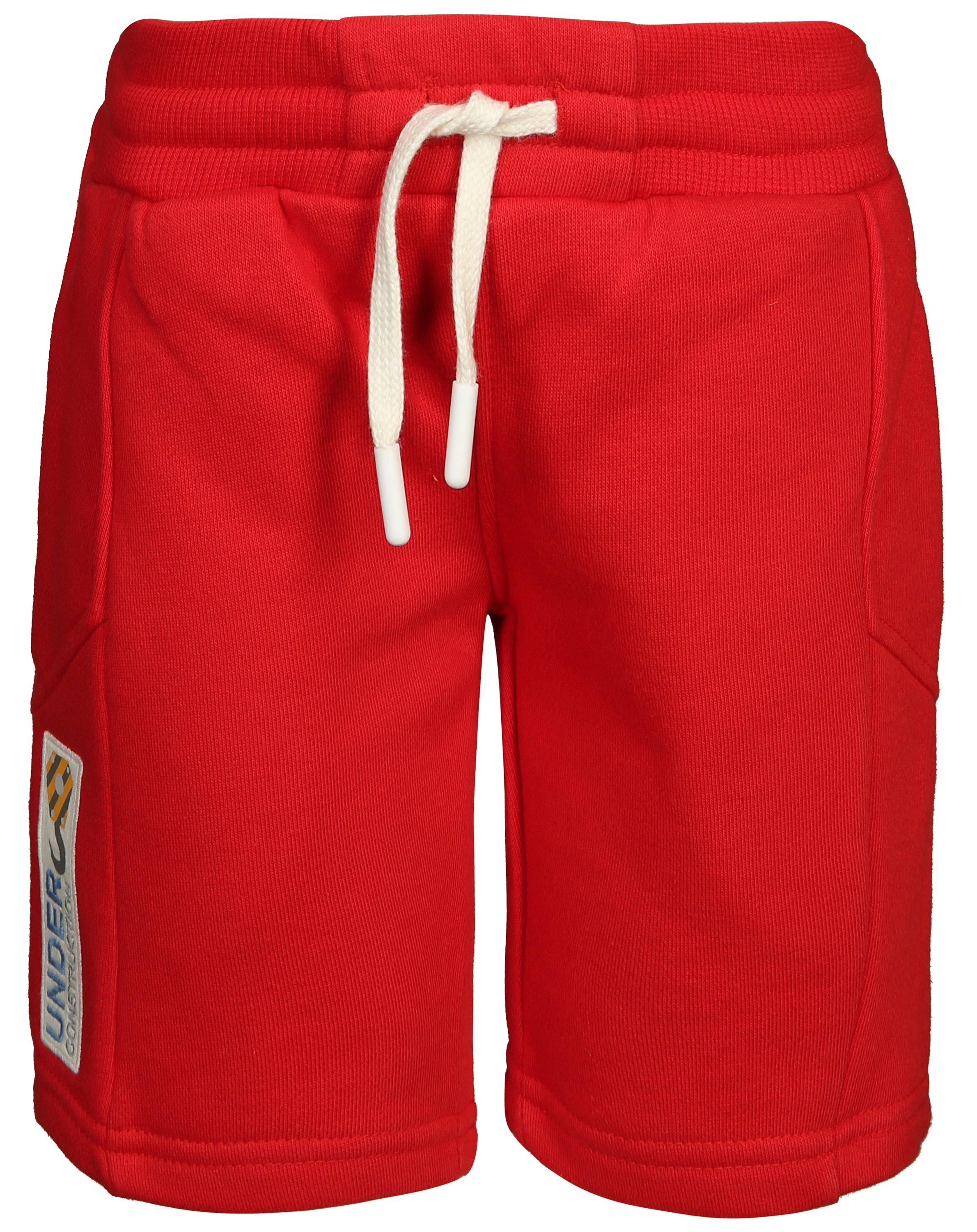 Sweat-Bermudas UNDER CONSTRUCTION in rot