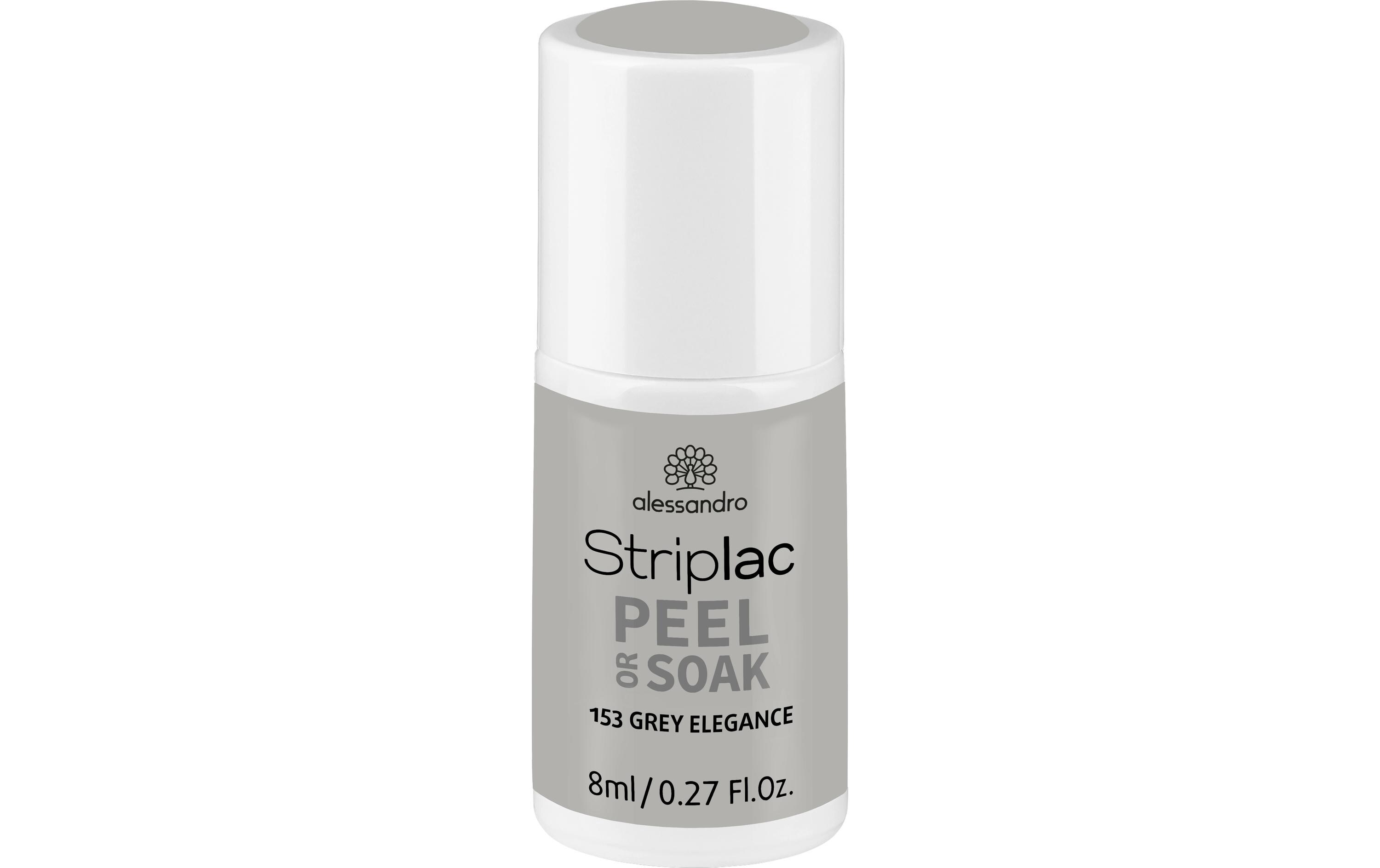 Nagellack Striplac 153 Grey EleganceKratz- und splitterfester UV-Nagellack