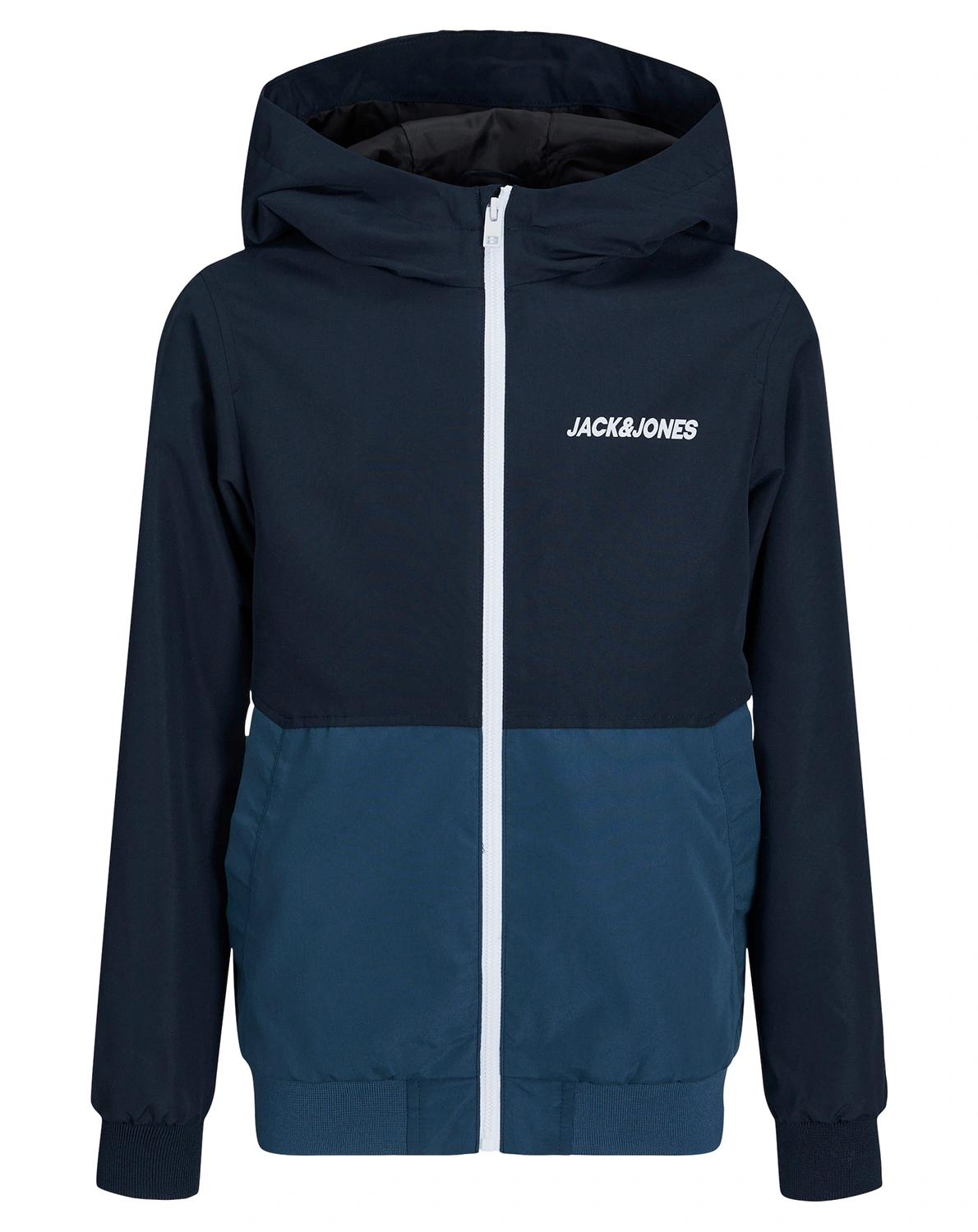 Softshelljacke JJERUSH BLOCKING HOOD BOMBER in navy blazer