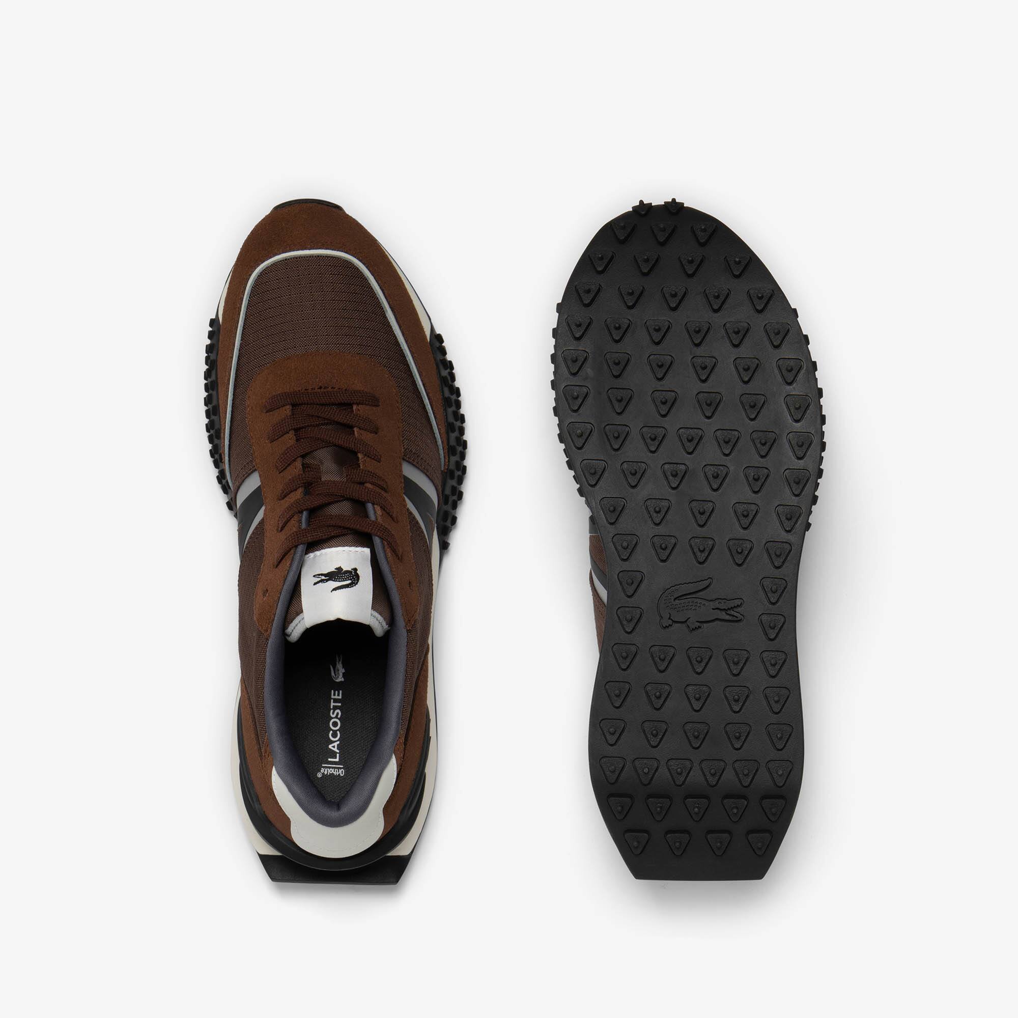 Herren-Sneakers L-SPIN Deluxe aus Textil mit Metall-Pops Sneakers - Braun - Lacoste - Herren