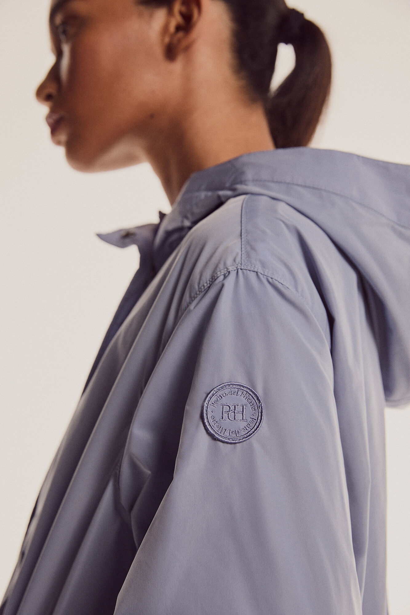 Parka reversível com memória - Azul