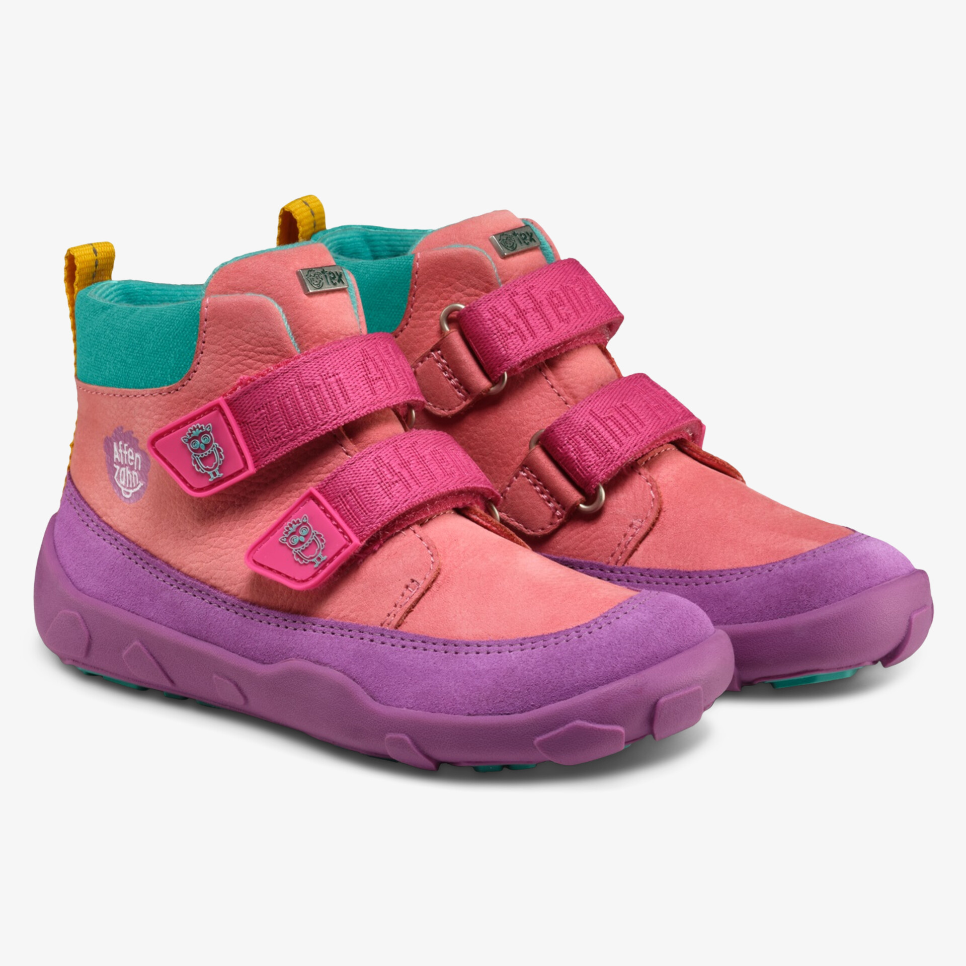 Affenzahn Friendy Eule Kinder Sneaker High mehrfarbig