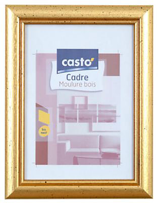 Cadre photo doré Colours Méridien l.40 x H.50 cm