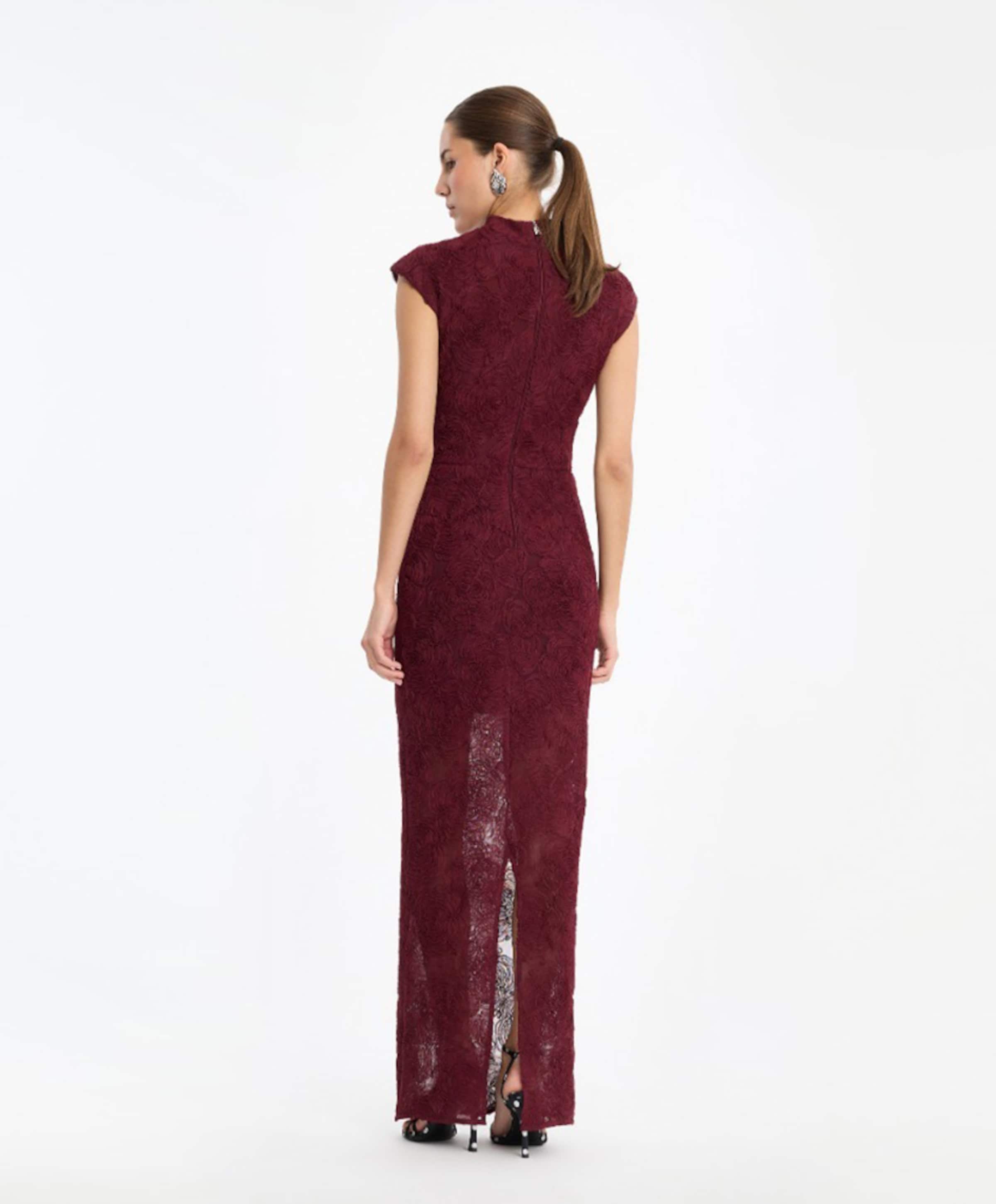 ROTATE Dames jurk bordeaux