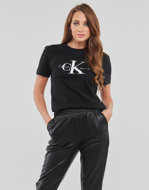 Calvin Klein Jeans - CORE MONOGRAM REGULAR TEE - Noir