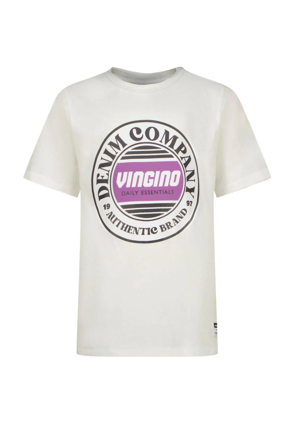 Vingino T-shirt Hefso met logo wit