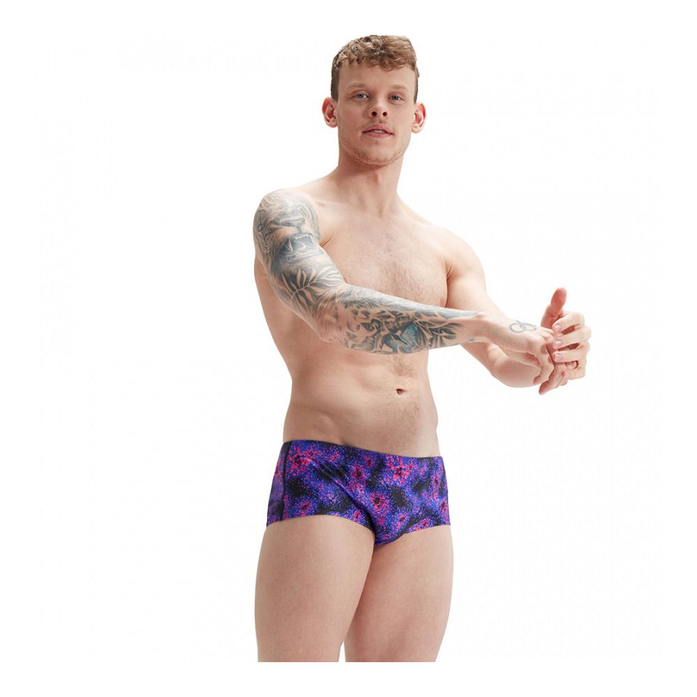 Speedo ECO+ CLUB TRAINING ALLOVER - Bas de maillot de bain Homme black/pink