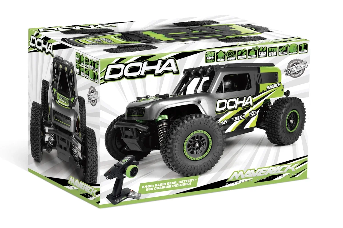 Maverick - Doha 1/20 4WD Electric Truck - Green (150703)