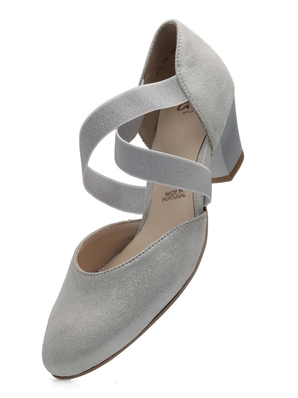 Pumps Toulouse weiß-grau