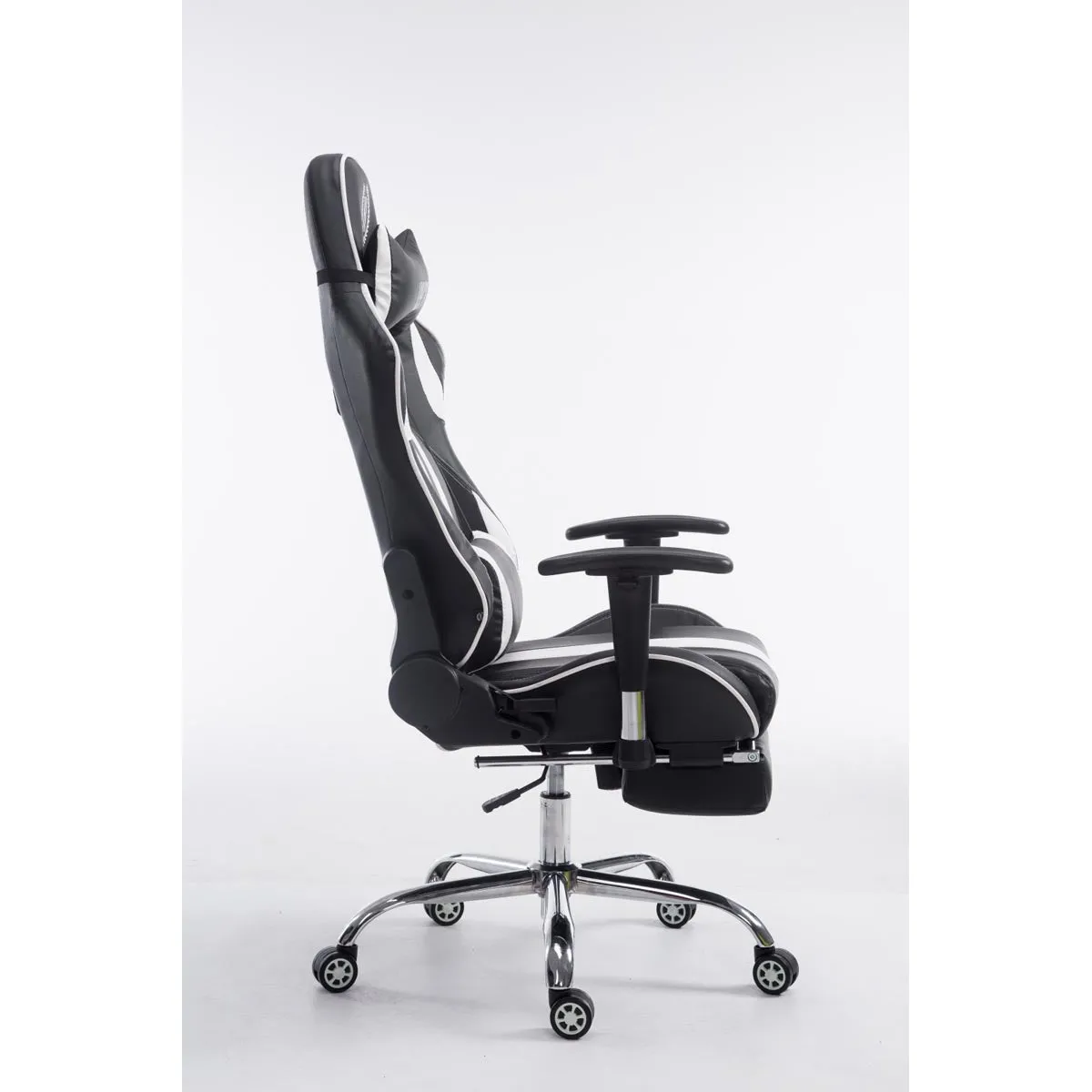 Decoshop26 Fauteuil gamer - Noir/Blanc