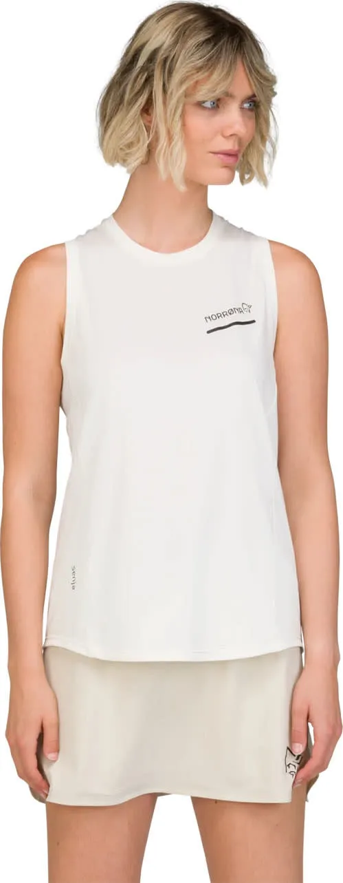 Norrøna Women's Senja Equaliser Tank Top Snow White