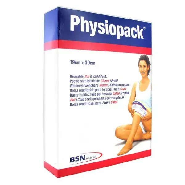 Physiopack 16x26cm Bolsa térmica reutilizável para frio/quente