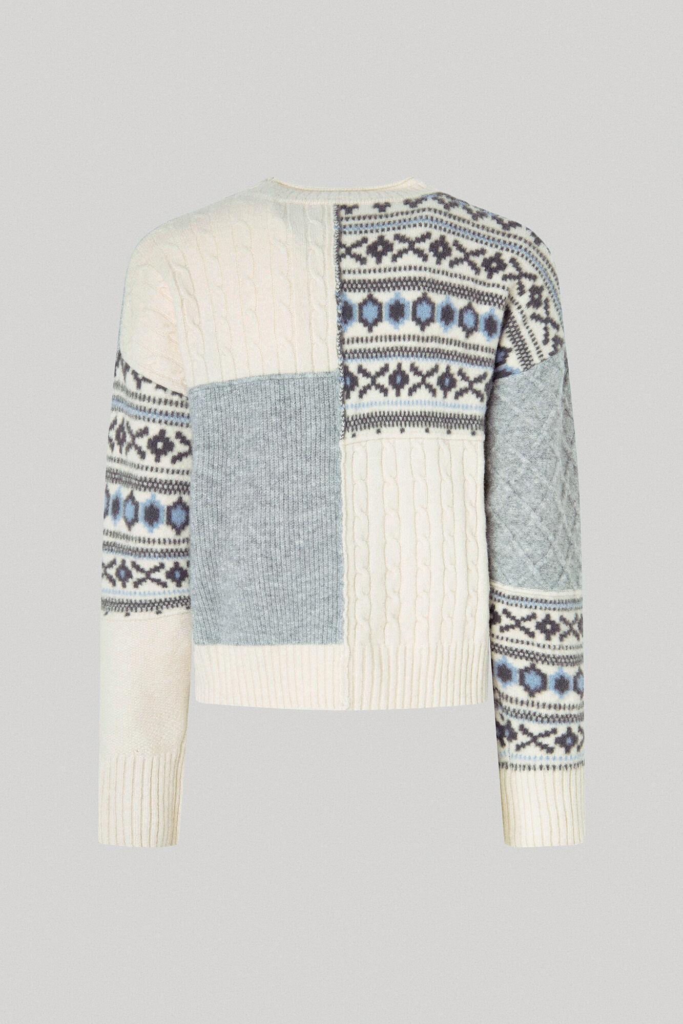 Jersey jacquard patchwork