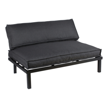 Hoekset palletkussens Serdi antraciet - set van 3