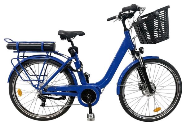 Produit reconditionné - Vélo de ville électrique Arcade Brooklyn bleu - Très bon état