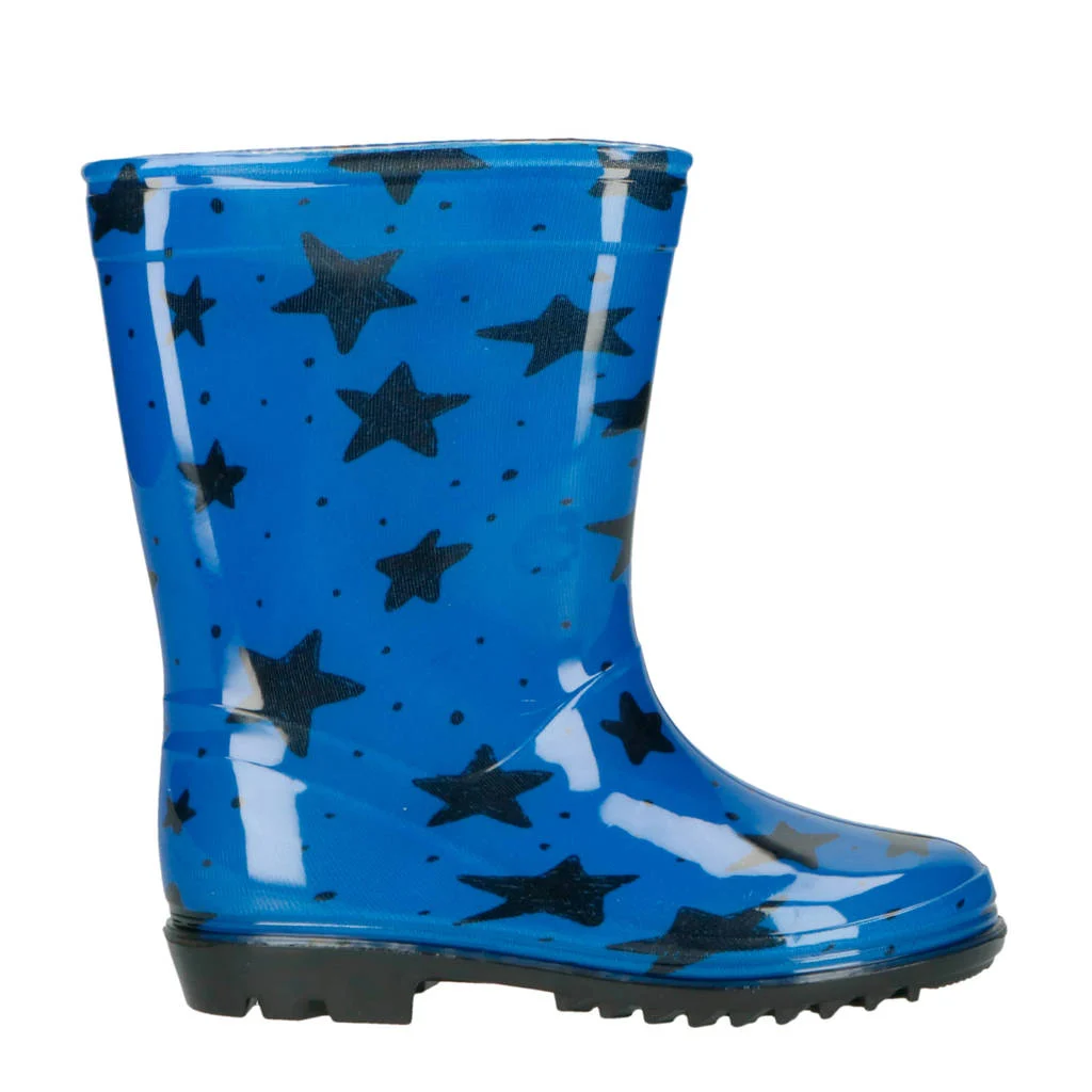 XQ regenlaarzen blauw/zwart