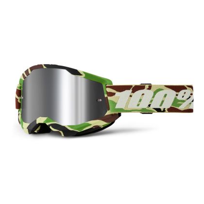 Masque cross 100% STRATA 2 War Camo - Mirror Silver 2025 - Multicolore