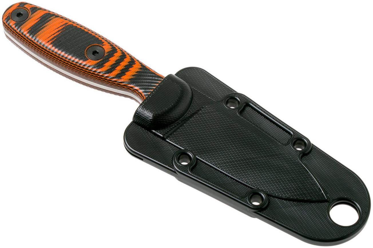 ESEE Xancudo S35VN Black-Orange G10 no hole XAN2-006 vaststaand mes