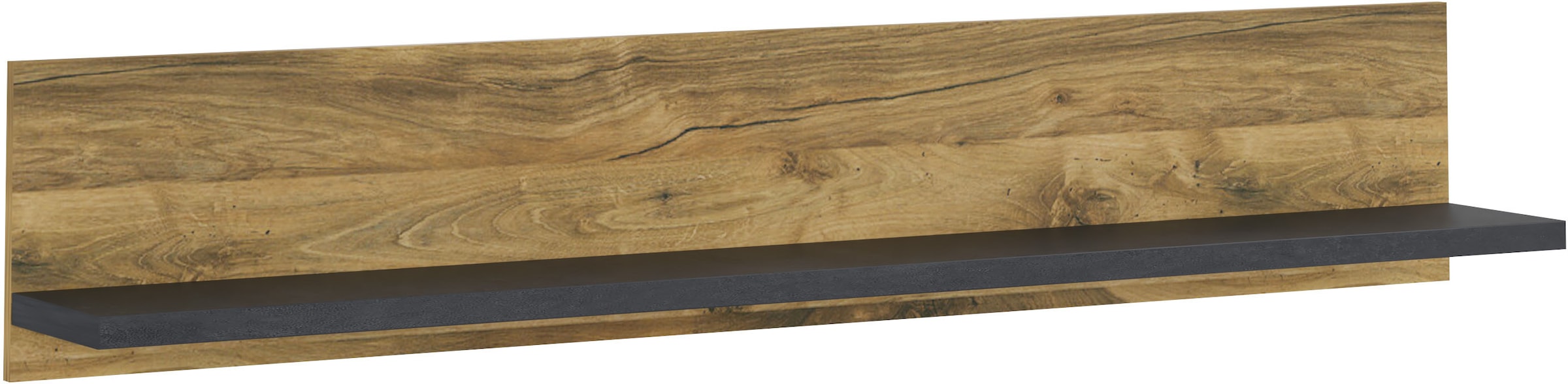Home affaire Wandboard »York, modernes Wandregal, Hängeregal mit Ablagefach« vielseitig einsetzbar, in Hunton Oak Dekor verfügbar, 156 cm breit