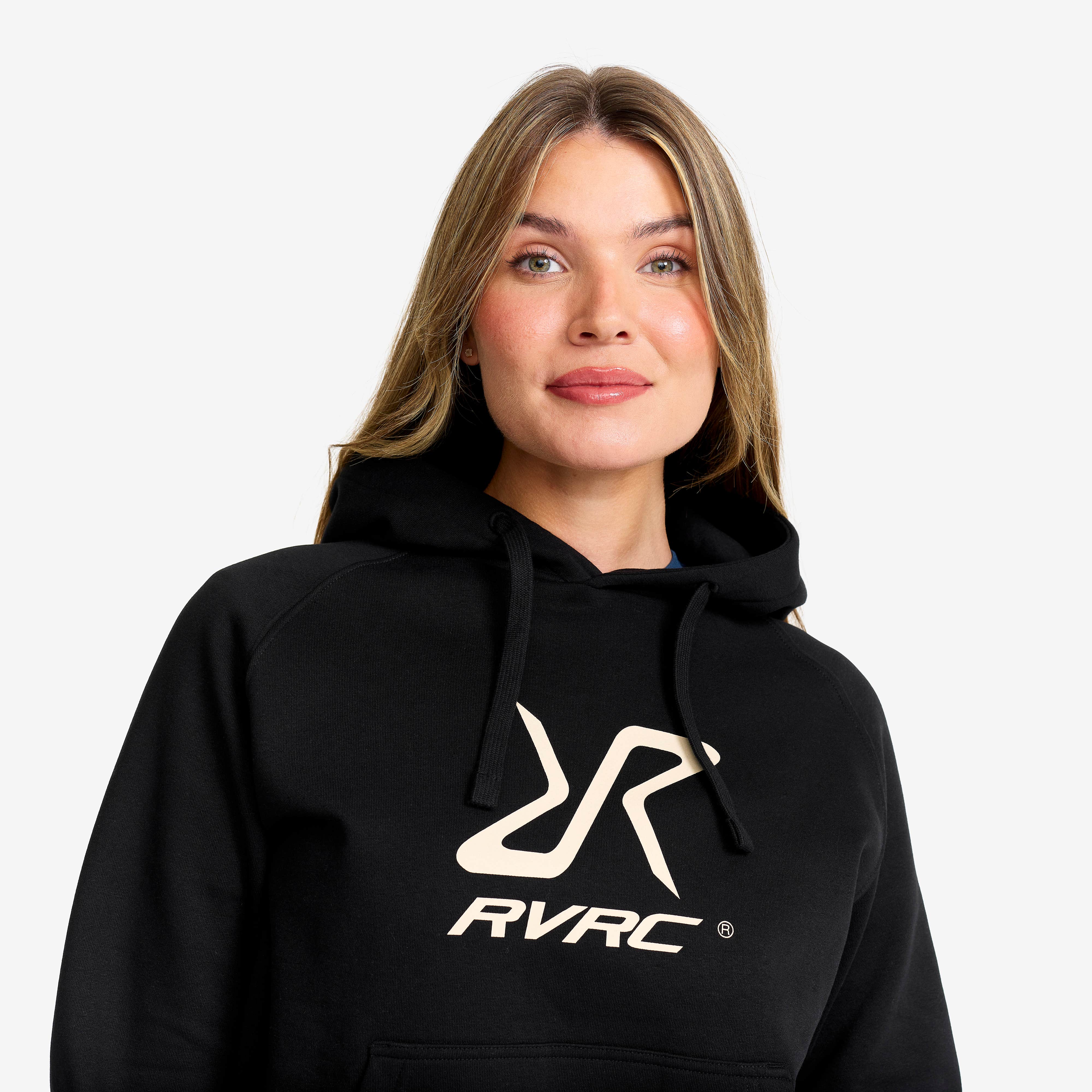 RVRC Hoodie Dame Black/Oatmeal