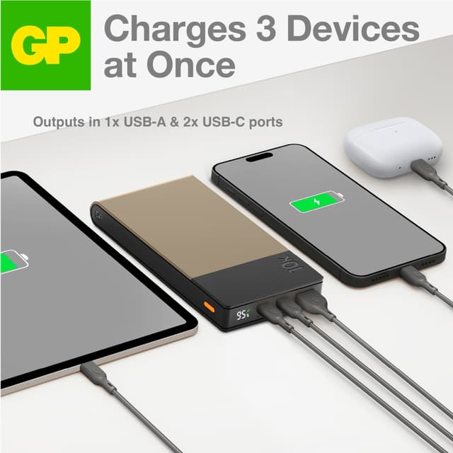 GP M2+ 10.000 mAh powerbank (beige)