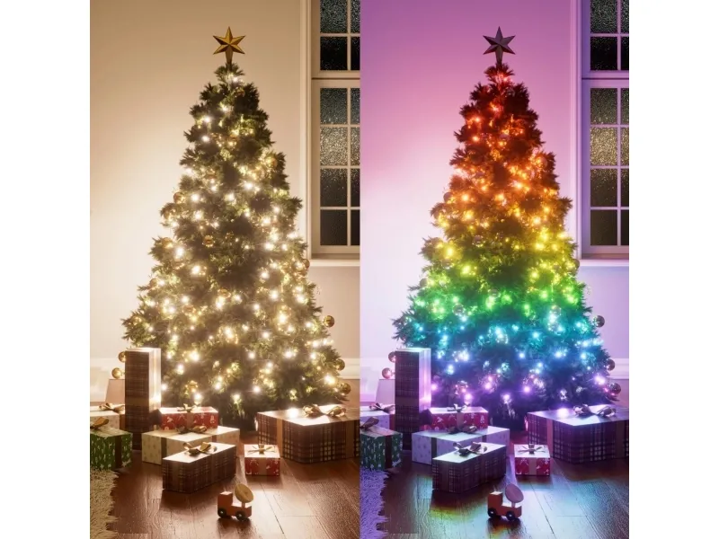 Nanoleaf Smart Holiday - Kædelys - LED - 18 W - 16 millioner farver/tunebar hvid - 2700-6500 K - sort