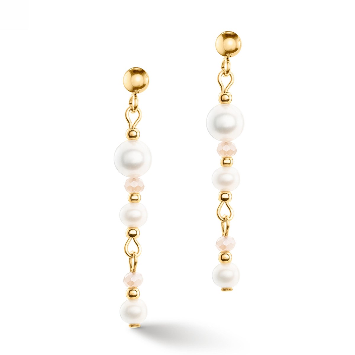 Boucles d'oreilles Coeur de Lion Drops perles d'eaudouce