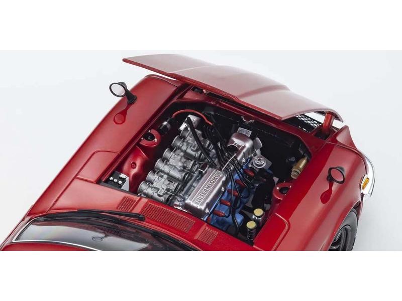 Kyosho Nissan Fairlady Z-L (S30) 1970 Metallisch Rot, 1:18 Detailgetreues Modellauto für Sammler im Massstab 1:18