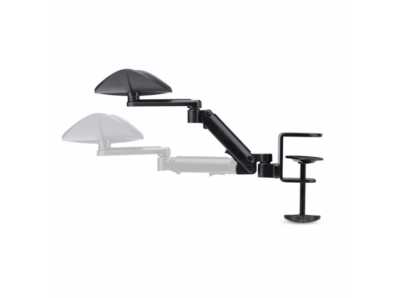 StarTech.com Adjustable Arm Rest For Desk, Clamp-On Install/No Drilling - Monteringssæt (armstøtte) - aluminium, stål, plastik - sort - skrivebordsmonterbar