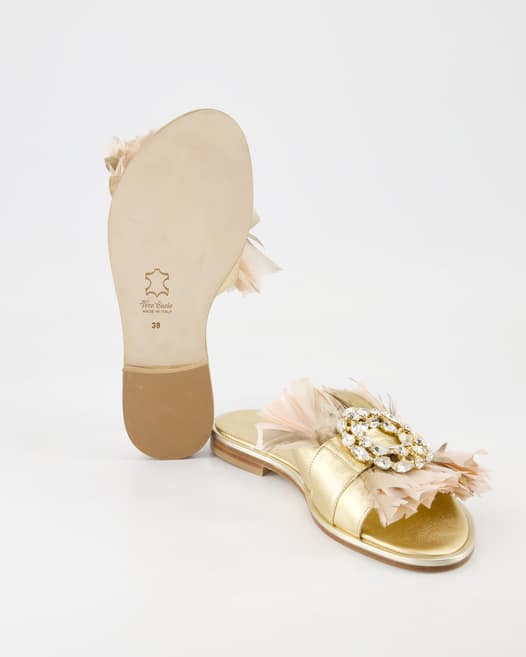 Konstantin Starke M19D Pantoletten in Gold