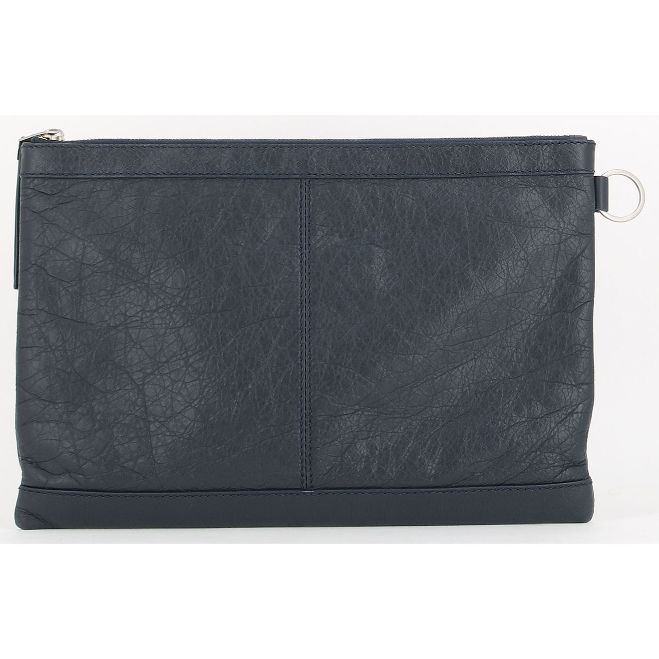 Balenciaga Pochette en Cuir marine - Très bon état - Longueur 38 cm
