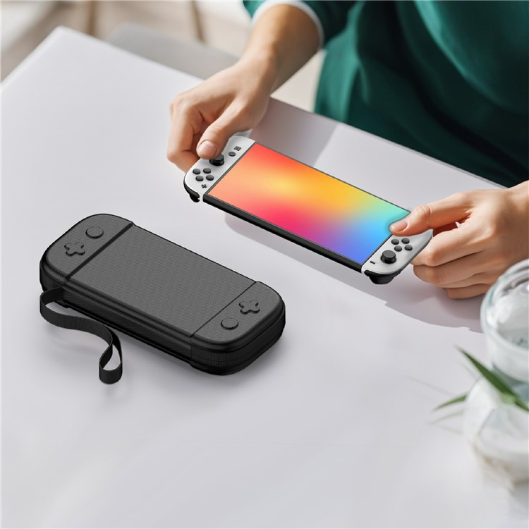 Reise Box Nylon Schutztasche Hartschale mit Handschlaufe für Nintendo Switch 2 - Schwarz