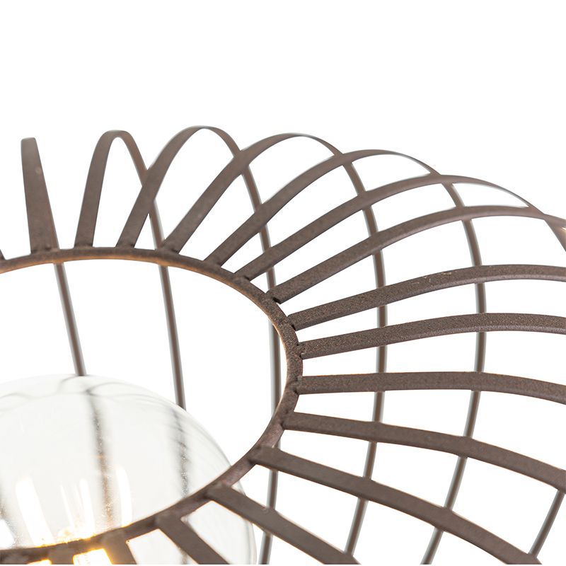 Design vloerlamp roestbruin draad - Johanna