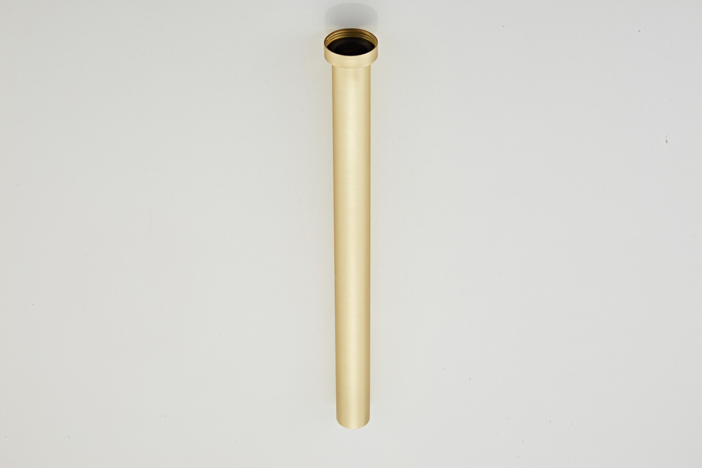 Saniclear Brass sifon verlengbuis 40cm messing geborsteld - goud mat