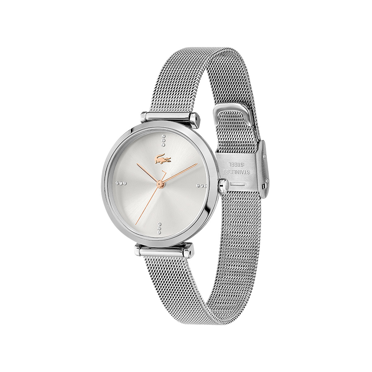 Montre Lacoste femme acier maille milanaise