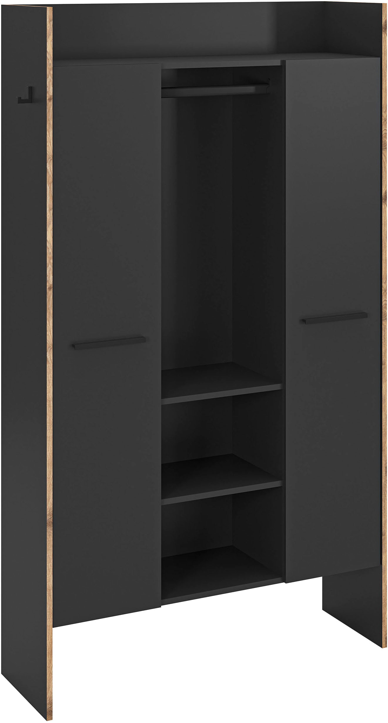 INOSIGN Garderobenschrank »MUSTA, Breite: 70cm, mit Kleiderstange, 2 Haken, 2 Türen, 1 Hutablage« Dielenschrank, Flurschrank, Schrank, Universalschrank, Sitzbank