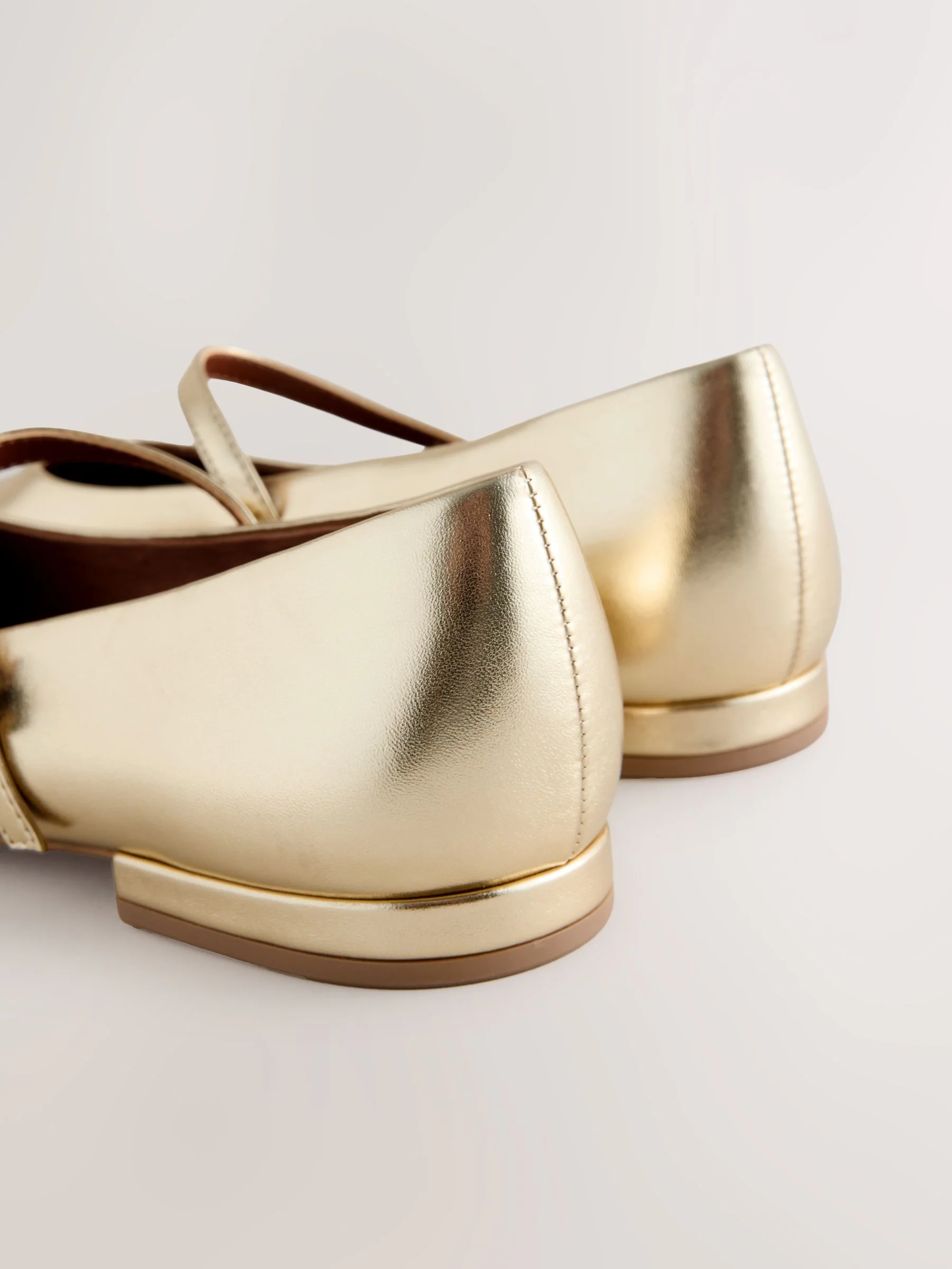 Goud - Forever Comfort® Mary Jane-schoenen met vierkante neus