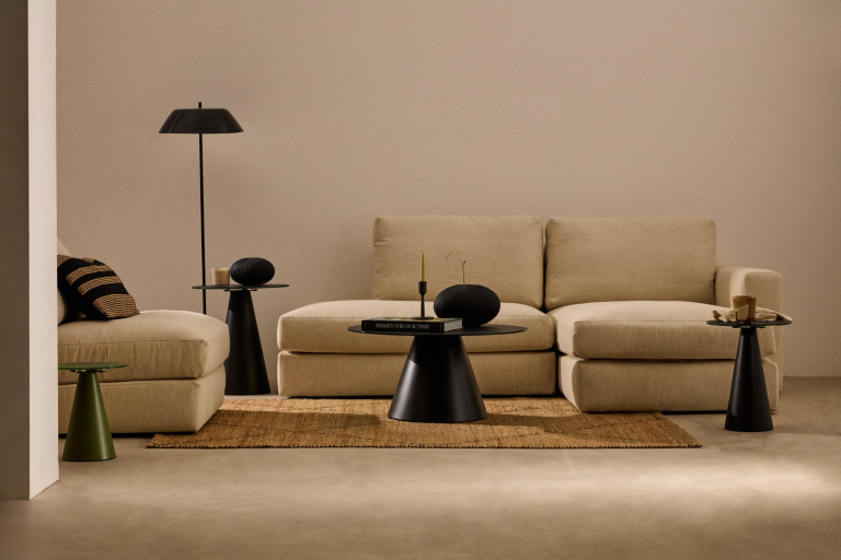 Kave Home Wilshire bijzettafel Ø30 zwart
