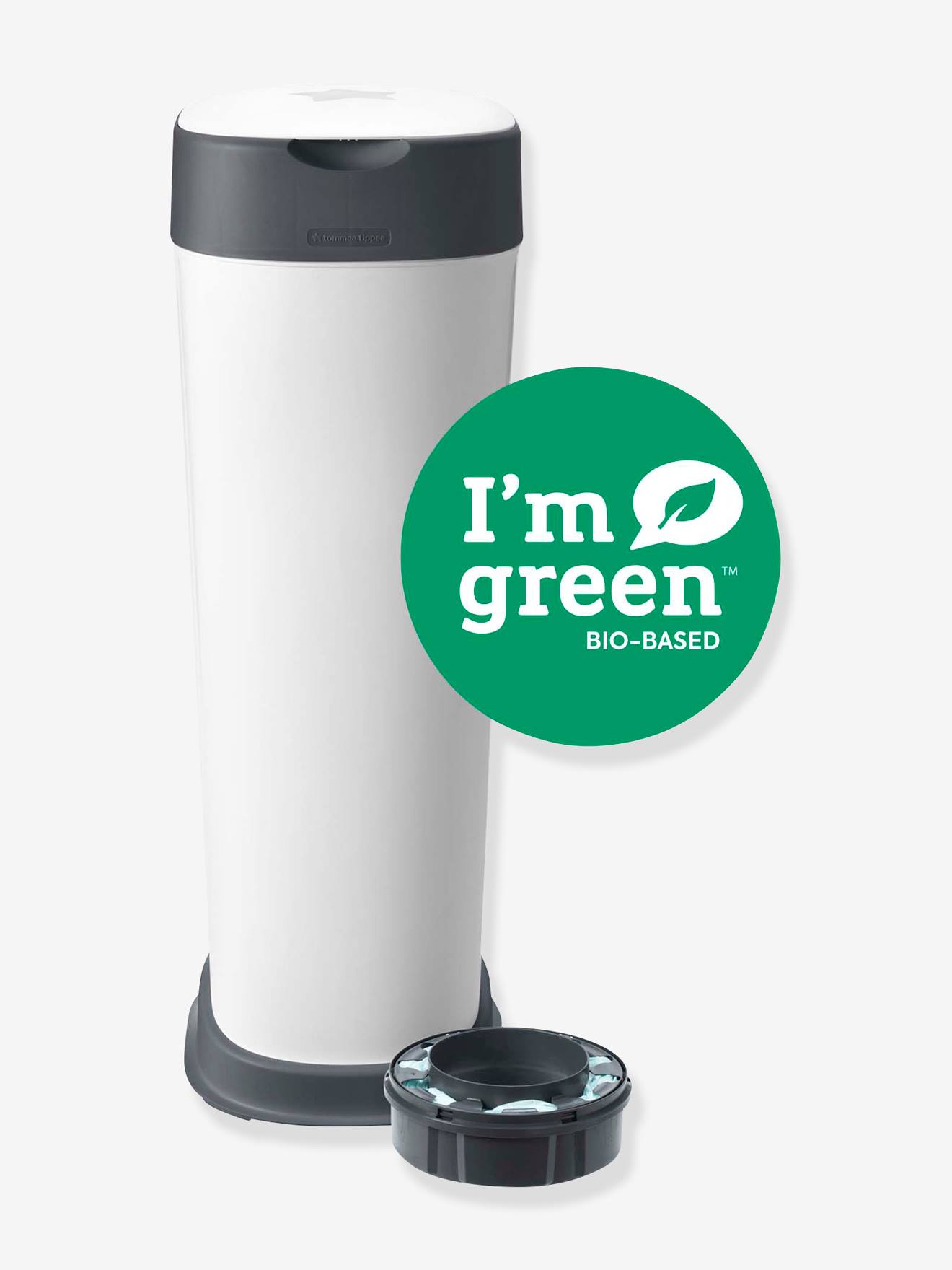Lixeira Tommee Tippee Sangenic branca tamanho XL com sistema Twist & Click