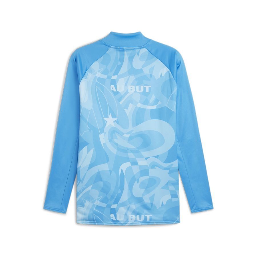 Marseille Sweat Avant-Match - Bleu/Bleu Manches Longues
