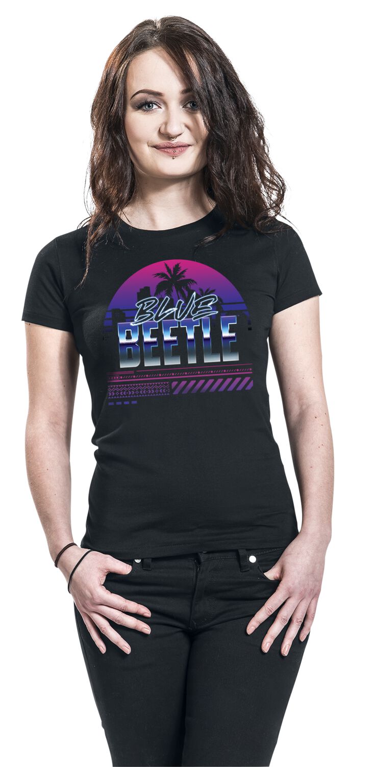 Coucher de Soleil & Palmiers | Blue Beetle T-Shirt Manches courtes